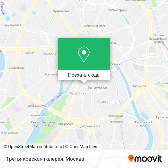 Карта Третьяковская галерея