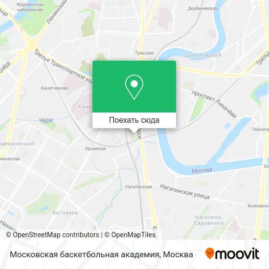 Карта Московская баскетбольная академия