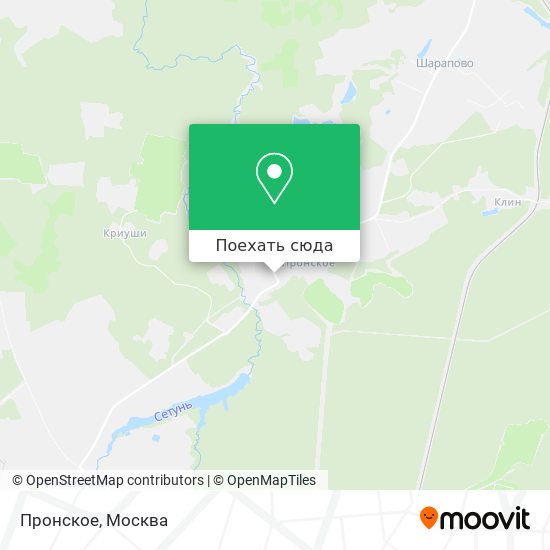 Карта Пронское