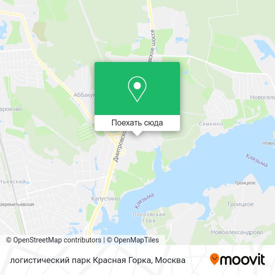 Карта логистический парк Красная Горка
