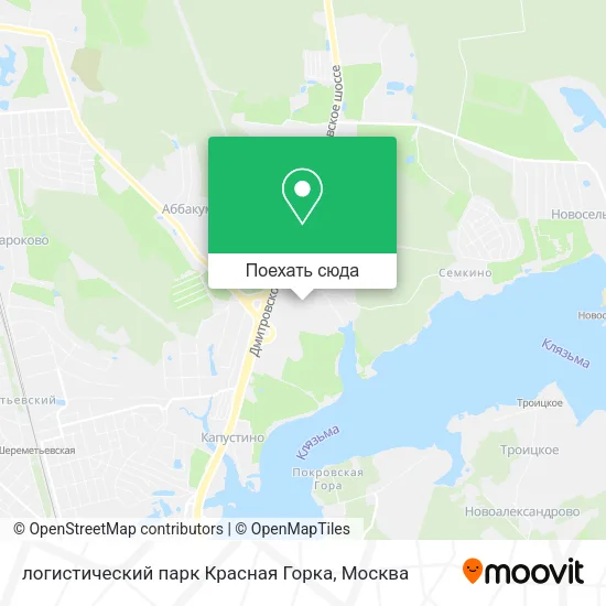 Карта логистический парк Красная Горка