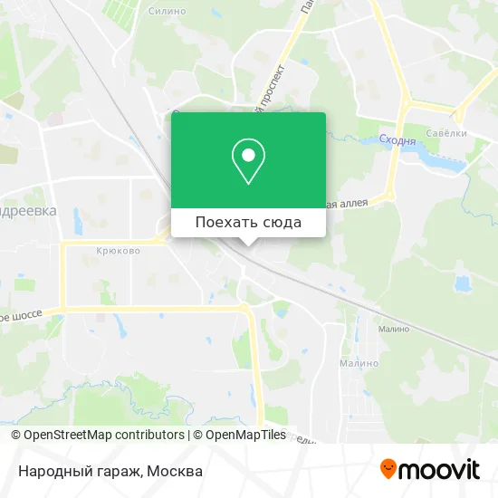 Карта Народный гараж