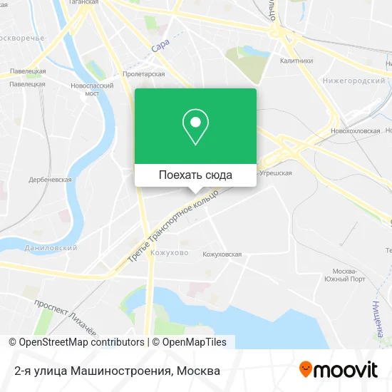 Карта 2-я улица Машиностроения