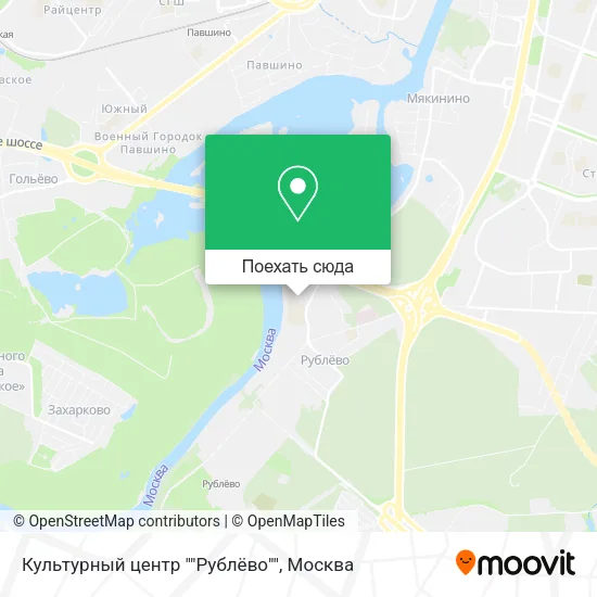 Карта Культурный центр ""Рублёво""