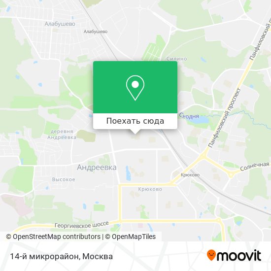Карта 14-й микрорайон