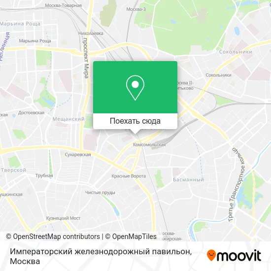 Карта Императорский железнодорожный павильон