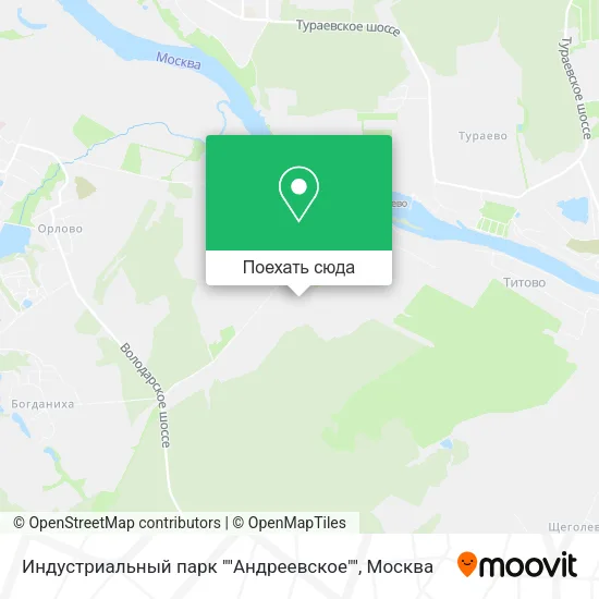 Карта Индустриальный парк ""Андреевское""