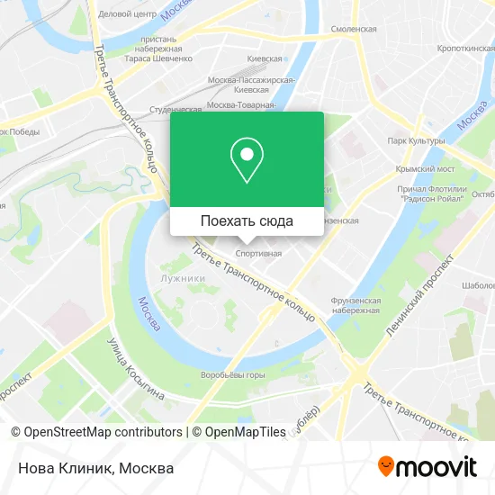 Карта Нова Клиник
