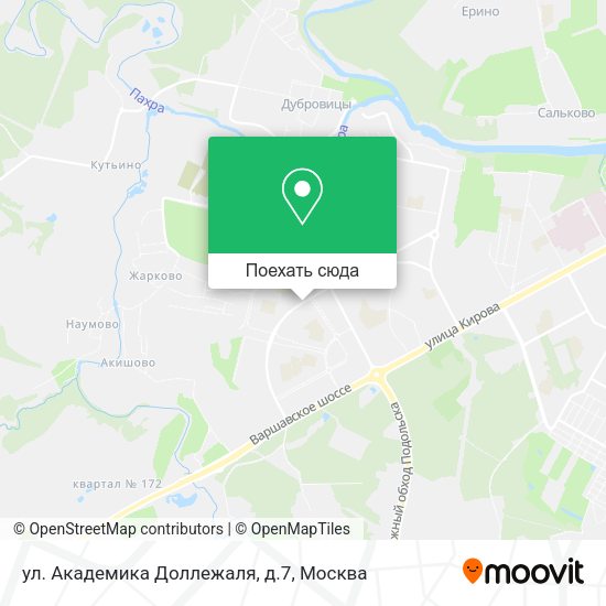 Карта ул. Академика Доллежаля, д.7