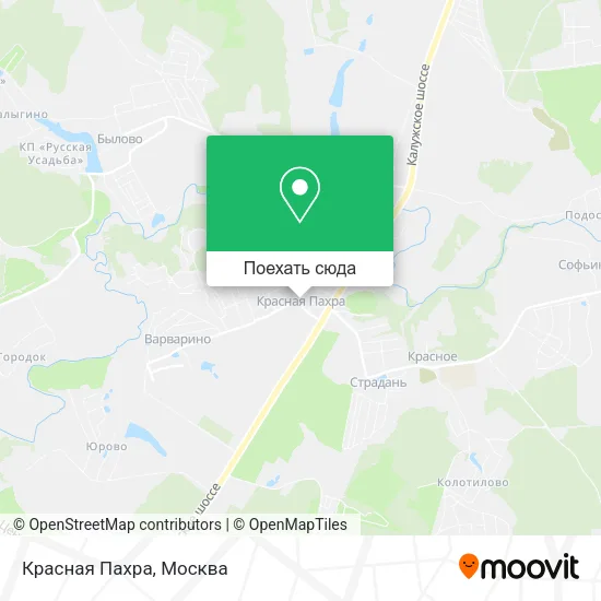 Карта Красная Пахра