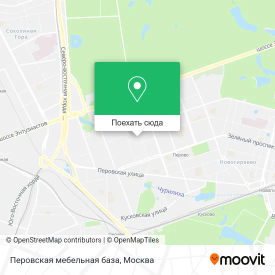 Карта Перовская мебельная база