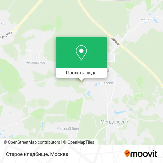 Карта Старое кладбище
