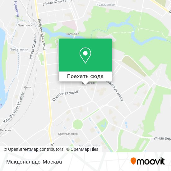 Карта Макдональдс