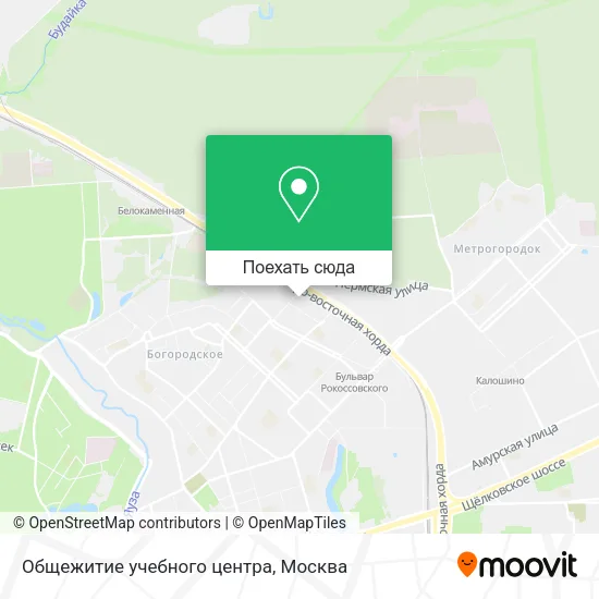 Карта Общежитие учебного центра