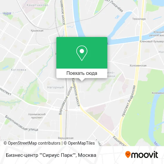 Карта Бизнес-центр ""Сириус Парк""