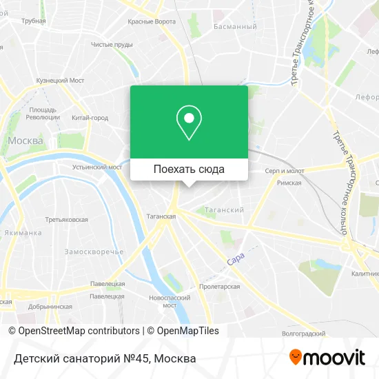 Карта Детский санаторий №45