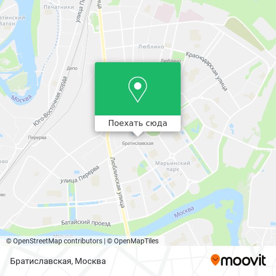 Москва карта братиславская