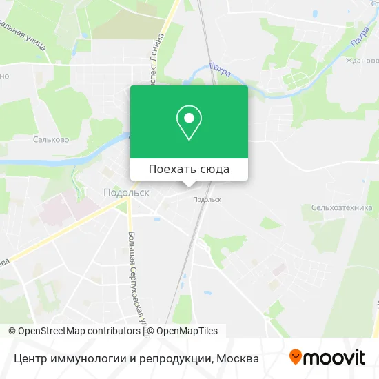 Карта Центр иммунологии и репродукции