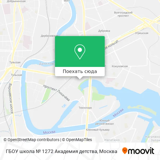 Карта ГБОУ школа № 1272 Академия детства