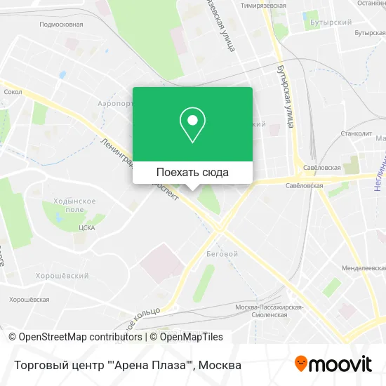 Карта Торговый центр ""Арена Плаза""