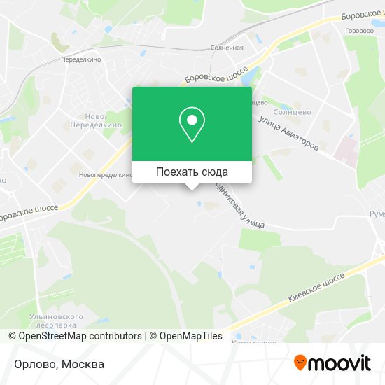 Карта Орлово