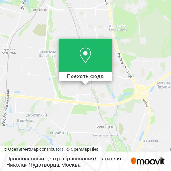 Карта Православный центр образования Святителя Николая Чудотворца