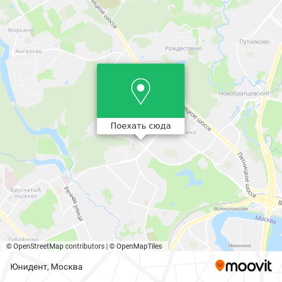 Карта Юнидент