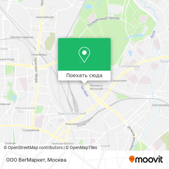 Карта ООО ВегМаркет