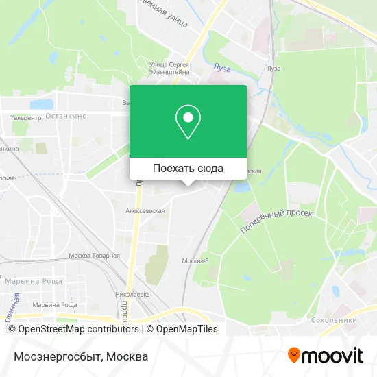 Карта Мосэнергосбыт