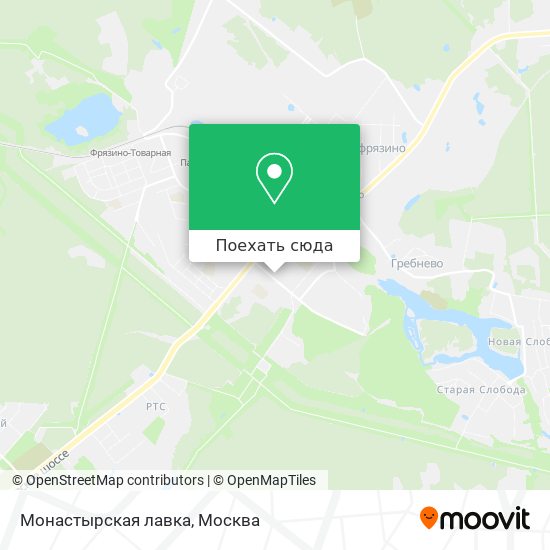 Карта Монастырская лавка