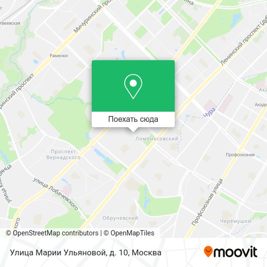 Карта Улица Марии Ульяновой, д. 10