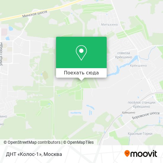Карта ДНТ «Колос-1»