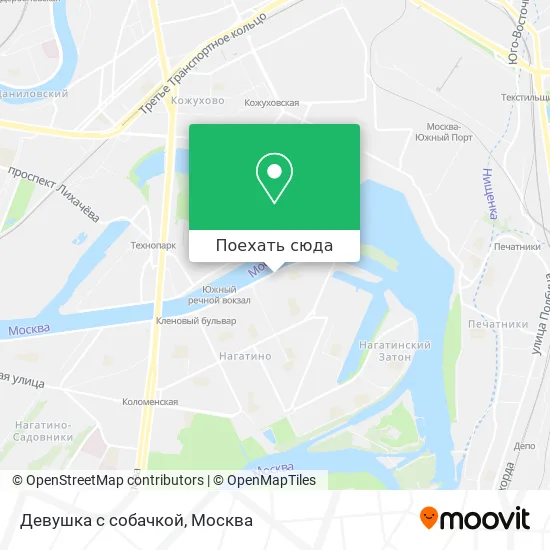 Карта Девушка с собачкой