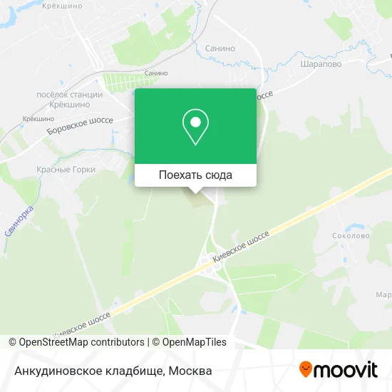 Карта Анкудиновское кладбище