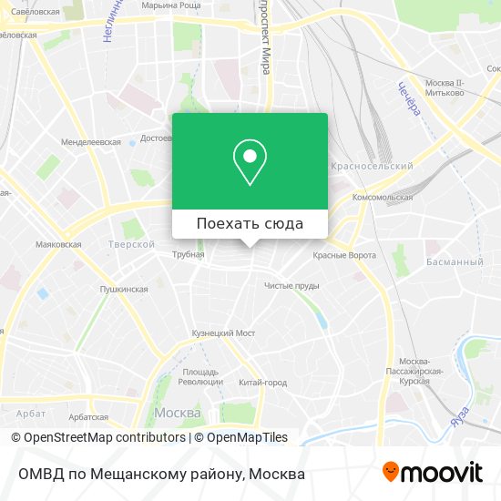 Карта ОМВД по Мещанскому району