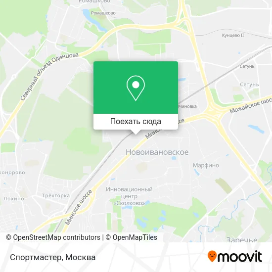 Карта Спортмастер