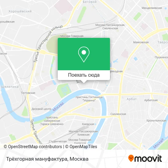 Карта Трёхгорная мануфактура