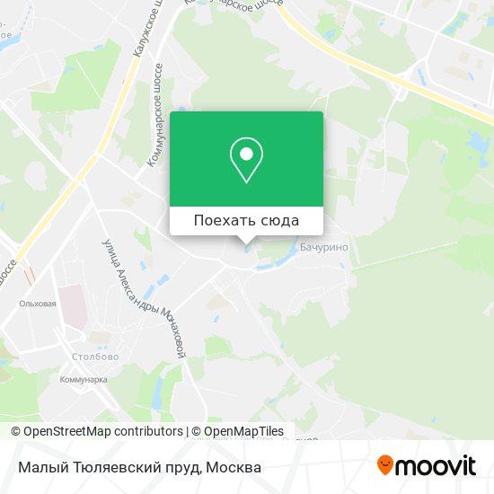 Карта Малый Тюляевский пруд