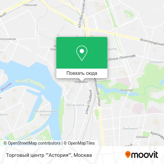 Карта Торговый центр ""Астория""