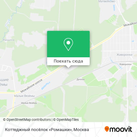 Карта Коттеджный посёлок «Ромашки»