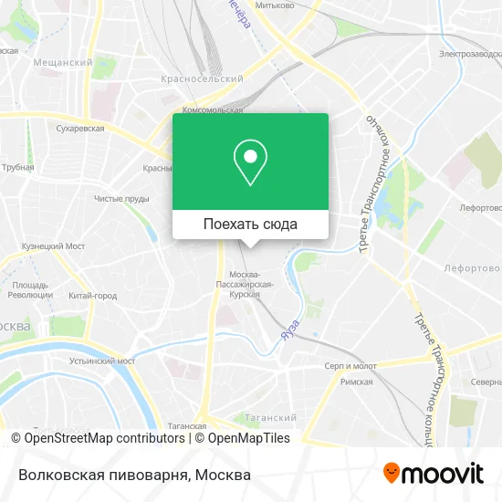 Карта Волковская пивоварня