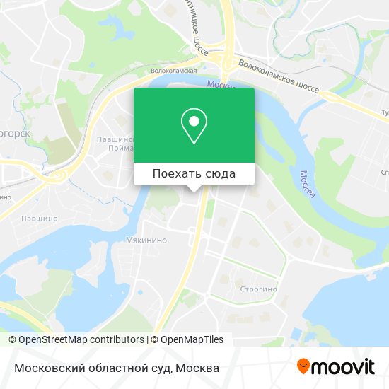 Карта Московский областной суд