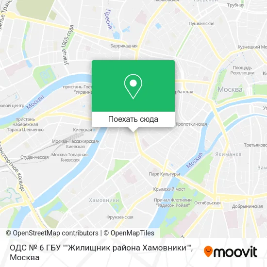 Карта ОДС № 6 ГБУ ""Жилищник района Хамовники""