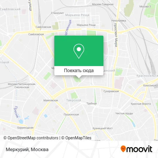 Карта Меркурий