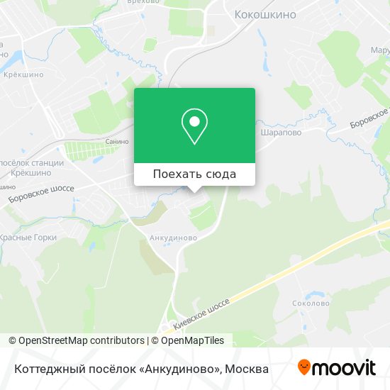 Карта Коттеджный посёлок «Анкудиново»
