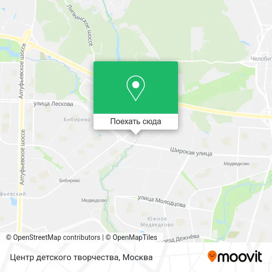Карта Центр детского творчества