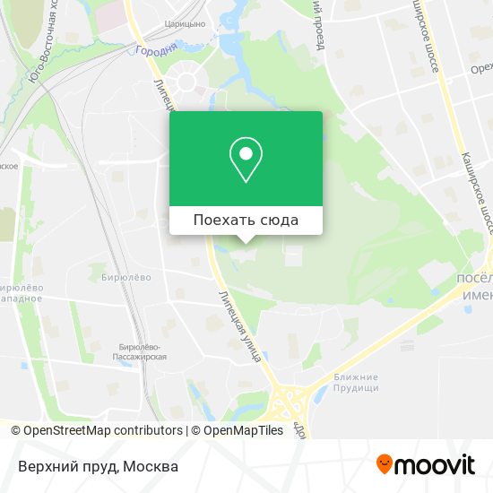 Карта Верхний пруд