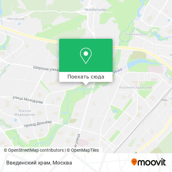 Карта Введенский храм