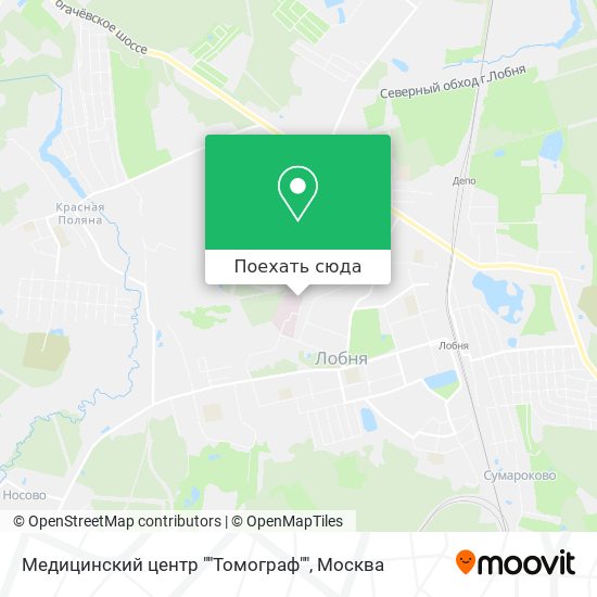 Карта Медицинский центр ""Томограф""