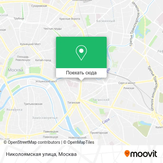 Карта Николоямская улица
